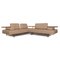 Cream Dono Leather Sofa Corner Sofa by Rolf Benz 1