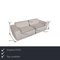 White Mycs Pyllow Fabric 3-Seater Sofa 2