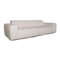 White Mycs Pyllow Fabric 3-Seater Sofa 7