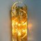 Lámpara de pared o aplique Citrus Swirl de vidrio transparente de JT Kalmar, 1969, Imagen 5