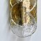 Citrus Swirl Klarglas Wandlampe oder Wandleuchte von JT Kalmar, 1969 10