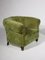 Art Deco Lounge Chairs in Green Olive Velvet Upholstery, Set of 2, Image 9