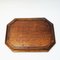 Large Vintage Carved Wood Tray from Scandinavia, 1920 8