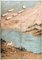 Large Antique Four Leaves Screen with Landscape 4