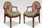 Mahogany Framed Armchairs, Set of 2 1