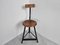 Industrieller Vintage Hocker, 1950er 4