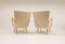 Mid-Century Sculptural Sheepskin Lounge Chairs, Sweden, 1950s, Set of 2 12