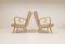 Mid-Century Sculptural Sheepskin Lounge Chairs, Sweden, 1950s, Set of 2 10