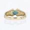 Modern Ring in 18 Karat Yellow Gold with Sapphire and Diamonds 6