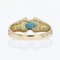 Moderner Ring aus 18 Karat Gelbgold mit Saphir und Diamanten 6