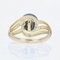 Modern Ring in 18 Karat Yellow Gold with Tahitian Pearl and Diamonds 6