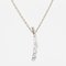 Modern Pendant in 18 Karat White Gold with Diamonds Line, Image 4