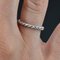 Modern Chiseled Braided Wedding Ring in 18 Karat White Gold 5