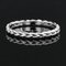 Modern Chiseled Braided Wedding Ring in 18 Karat White Gold 4