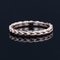 Modern Chiseled Braided Wedding Ring in 18 Karat Rose Gold, Image 4