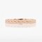 Modern Chiseled Braided Wedding Ring in 18 Karat Rose Gold 10