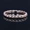 Modern Chiseled Braided Wedding Ring in 18 Karat Rose Gold 3