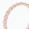 Modern Chiseled Braided Wedding Ring in 18 Karat Rose Gold 6