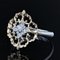 Anello Grande Moderno in Arabesque Bianco Giallo 18 Carati con Diamanti, Immagine 5