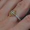 Small Modern Ring in 18 Karat Yellow White Arabesque with Diamonds, Image 9