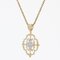 Modern Pendant in 18 Karat Yellow White Gold Arabesque with Diamonds 6