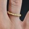 Anillo de bodas trenzado cincelado moderno en oro amarillo de 18 kt, Imagen 5