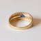 18 Karat Vinatge Gold Band Ring mit Topas, 1950er 11