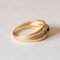 18k Vinatge Gold Band Ring with Topaz, 1950s 6
