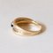 18k Vinatge Gold Band Ring with Topaz, 1950s 9