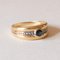 18k Vinatge Gold Band Ring with Topaz, 1950s 3