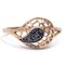 18K Vintage Yellow Gold Ring with Sapphires and Diamonds, 1970s, Image 1
