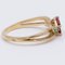 18K Vintage Yellow Gold Ring with Rubies and Emeralds, 1970s, Image 3