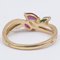 18K Vintage Yellow Gold Ring with Rubies and Emeralds, 1970s, Image 4