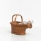 Vintage Wicker Glass Bottle Holder, 1970s, Image 4