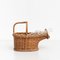 Vintage Wicker Glass Bottle Holder, 1970s, Image 3