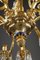 Lampadario grande con cristalli e decorazioni in bronzo dorato, Immagine 17