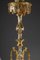 Grand Lustre avec Cristaux et Décorations en Bronze Doré 14