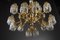 Large Chandelier with Gilt Bronze Crystals and Decorations, Image 7