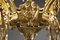 Grand Lustre avec Cristaux et Décorations en Bronze Doré 16