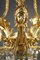 Lampadario grande con cristalli e decorazioni in bronzo dorato, Immagine 13