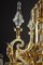 Lampadario grande con cristalli e decorazioni in bronzo dorato, Immagine 9