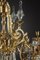 Large Chandelier with Gilt Bronze Crystals and Decorations 11