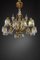 Large Chandelier with Gilt Bronze Crystals and Decorations, Image 4