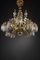 Large Chandelier with Gilt Bronze Crystals and Decorations, Image 5