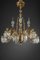 Large Chandelier with Gilt Bronze Crystals and Decorations, Image 2