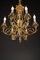 Lámpara de araña estilo Luis XVI de bronce dorado con loros, Imagen 16