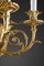 Lámpara de araña estilo Luis XVI de bronce dorado con loros, Imagen 12