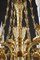 Lámpara de araña estilo Luis XVI de bronce dorado con loros, Imagen 4