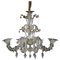 Large Murano Glass and Gold Chandelier 1