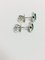 18 Carat White Gold, Emerald & Diamond Stud Earrings, Set of 2 2